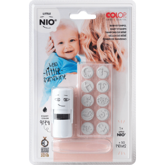 Little NIO Baby motivy (10 ks motivov) / vankúš čierny