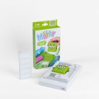 DIY Marky zelená / vankúš čierny textilný